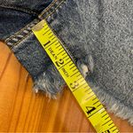 Arula Women’s Unique Two Tone Denim Jean Shorts Hi Rise Raw Hem NWT 1X Blue Photo 8