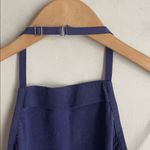 Maeve Anthropologie  High Neck Halter Top Navy Photo 11