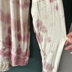 Wonderly 2x Tie Dye Rose Pink Ivory Long Sleeve Scoop Neck Retro Lightweight $52 Photo 3