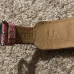 Guess women’s vintage pink leather silver adjustable watch Photo 6