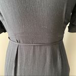 Blu Pepper  Floral Embroidered Wrap Dress Black Sz Small Photo 6