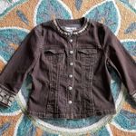 AMI Brown Jean Jacket Photo 0