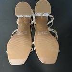 Dream Paris Dream Pairs Heels Block Strappy Square Open Toe Rose Gold Rhinestone Sandals 6.5 Photo 9