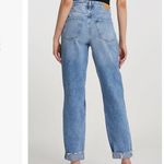 River Island Carrie Ripped High Waist Mom Jeans Medium Blue Photo 1