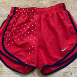 Nike Dri Fit Tempo Women’s Sz‎ XS Red/Navy Star Print Running Shorts Red Photo 0