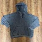 Aerie  Charcoal Grey Pullover Hoodie Womens S Oversized Faded Relaxed Sweatshirt Photo 0