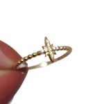 14k Solid Gold Stacking Star Ring 1.47 Grams Size 7.5 Photo 5