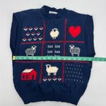 Pendleton Vintage  Wool Sweater Vest Sheep Farm Graphic Sz Med (fits small) USA Photo 4