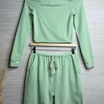 Free People set shorts and crop top co-ord matching set yoga activewear Small Photo 0