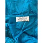 Vanity Fair Vintage  USA Turquoise Blue Lace Full Length Night Dress Gown size L Photo 7