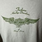 Vintage Y2K Harley Davidson Baby Tee Womens XL White T Photo 2