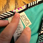 Amica Side Tie Multicolored Tribal Geometric Boho Bikini Bottom Bathing Suit XLJ Black Size XL Photo 4