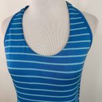 Patagonia Blue Striped Halter Criss Cross Tank Top Size Medium Photo 1