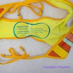 NEW Banana Moon rainbow stripes string tie up teens bikini bottom, size M Yellow Size M Photo 9