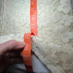 Vintage Sunny South Dallas Lace Blouse 80s Sheer Floral Ruffle Pearl Button Sz 8 Photo 10