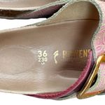 Birkenstock Pink Sandals with Gold Buckles Photo 10