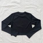 Adidas Originals Outline Ribbed Crop Long-Sleeve Shirt Size M Photo 5