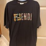 Fendi Authentic New With Tags FF Floral knitted logo tee Photo 0