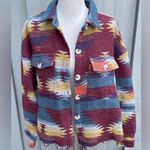 A Beautiful Soul Tribal Design Cropped Jacket Size L Photo 0