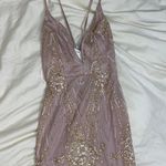 Hello Molly Pink Sparkly Mini Dress Photo 1