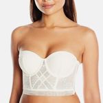Calvin Klein Women’s Size 34B Ivory Lace Corset Top Longline Bra Strapless Photo 0