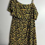 Indulge 3X Butterfly pattern Ruffle Shoulder Dress Photo 2