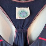 Free People  Vintage Striped Racerback Ribbon Tie Small Navy Photo 2