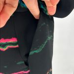 & Other Stories & Other Stories Black Abstract Print Short Sleeve Dress Cinched Waist Size 8 Photo 6