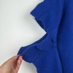 Endless Rose  Blue Crew Neck Sweater with Cut Out Sleeves Size Large Photo 4