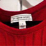 St. John  Red Knit Dress Size Small Photo 2