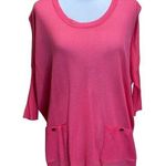 Robert Kitchen of Canada Pink Rayon Acrylic Sweater Size Small Red Photo 0