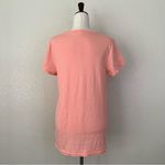 J.Crew Slub 100% Cotton Coral Crewneck Women’s Tee, Sz Large Photo 5