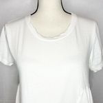 American Rag  Baby Doll T-Shirt Top White Short Cap Sleeve Scoop Neck Sz M Photo 1