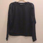 Athleta  Snappy Sweatshirt Long Sleeve Crewneck Pullover Snap Sleeves NWOT Photo 1