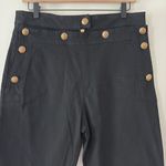 Torn By Ronny Kobo Sailor High Waisted Black Pants Button Flap Front Size 29 Photo 4