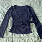 Blue long sleeve top Size M Photo 0