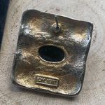 Vintage 80/90s M. Jent enamel animal print square pierced lobe earrings Photo 3