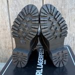 Karl Lagerfeld  PARIS Womens Black Rhinestone Chained Strap Almond Toe Boots 6.5 Photo 10