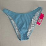 Lilly Pulitzer  Cumulus Blue Seersucker Stripe Bikini Bottom Swim Size 12 NWT Photo 0