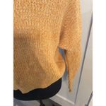Kendall + Kylie Mustard Yellow Chunky Knit Crop Sweater - Size Small Cotton Photo 1