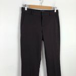 Banana Republic Martin Straight Leg Trousers Pants Size 0 Dark Wine Office Job Photo 4