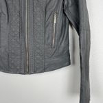 Bernardo Collection By  Women's‎ Faux Leather Jacket Gray Sz S Photo 2