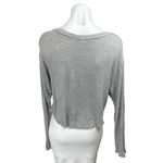 Brandy Melville  J. Galt Gray Ribbed Knit Long Sleeve Scoop Neck Sweater Top Sz S Photo 1