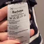 Barbour  Women’s Navy Blue White Striped Cotton Reif Sweatshirt Size Small Photo 5