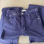 ZARA  Wide Leg High Rise Jeans Purple Photo 1
