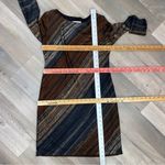 Studio One  Diagonal Print Knit Sheath‎ Dress Brown Gray 4P Photo 9