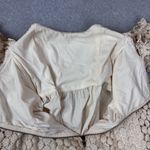 Tularosa  Amelia Cream Lace Off The Shoulder Babydoll Mini Dress Boho Floral M Photo 5