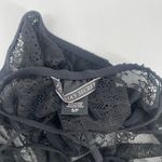 Victoria's Secret  Bodysuit Size Small Lace Lingerie Black Plunge Sexy Strappy Photo 2