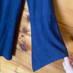 Relativity Navy suede lace up bell sleeve top Photo 3