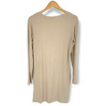 Nordstrom BP by  | NWT | XL | Fitted Slit Long Sleeve Rib Dress In Tan Boulder Photo 3